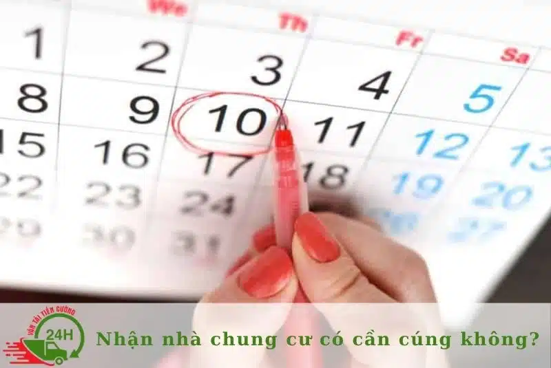 Chọn ngày, giờ tốt khi cúng nhận nhà chung cư| Nguồn: Internet