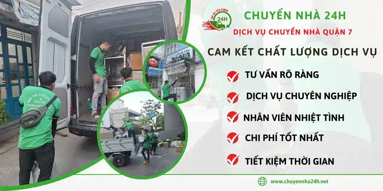 Chuyển Nhà 24H cam kết chất lượng dịch vụ uy tín, đảm bảo an toàn và giá rẻ nhất