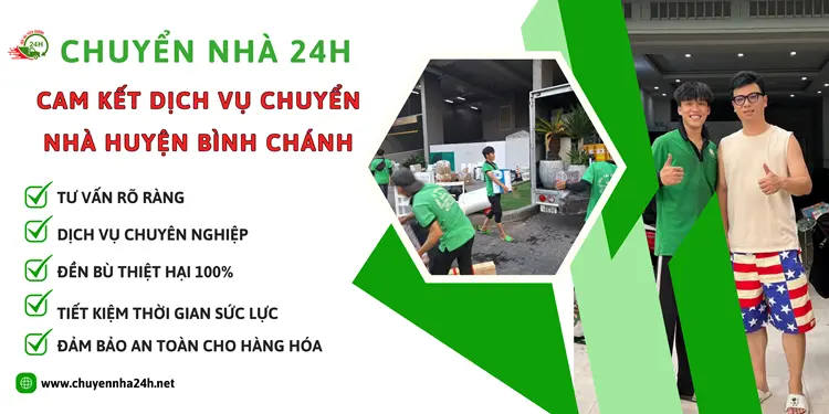 Đơn vị Chuyển Nhà 24H cam kết chất lượng dịch vụ tốt nhất, đảm bảo an toàn cho hàng hóa bằng sự chuyên nghiệp,tỉ mỉ