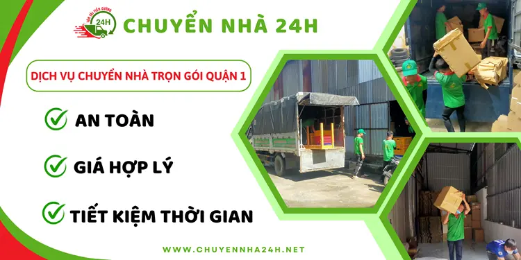 Chuyển Nhà 24H cung cấp các lợi ích khi sử dụng chuyển nhà giá rẻ Quận 1 như là tiết kiệm thời gian và công sức