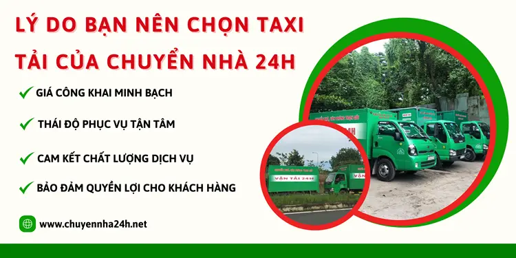 Hệ thống taxi tải bên Vận Tải 24H mang đến cho khách hàng sự tin tưởng và hài lòng 